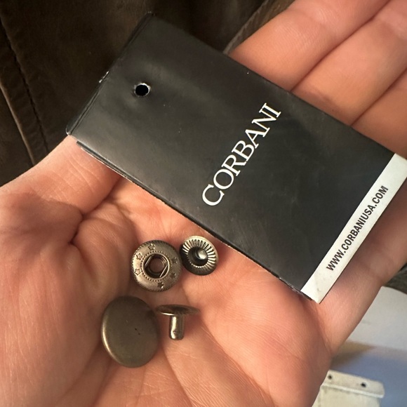 Corbani Womens Asymmetrical Leather Jacket – Genuine Lambskin Leather -Med-Taupe - Picture 4 of 9